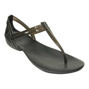 Womens Crocs Isabella T-Strap Jelly Sandal Thong Size 10